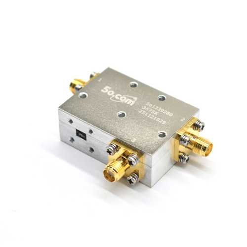High Isolation 40dB 3.5 to 7.0GHz Dual Junction Coaxial Circulator SMA Type