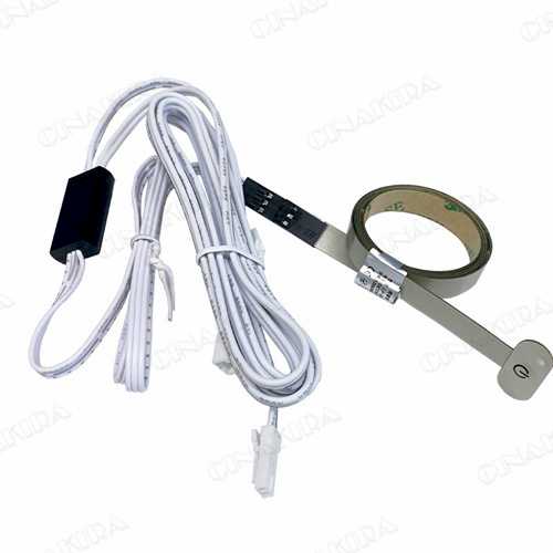 12V 24V 0.5MM Ultra Thin Membrane Key Switch LED Cabinet Light Membrane Button Touch Sensor Switch