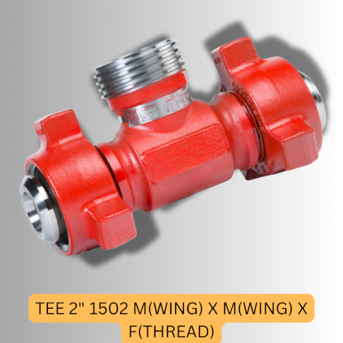 TEE 2" 1502 M(WING) X M(WING) X F(THREAD)