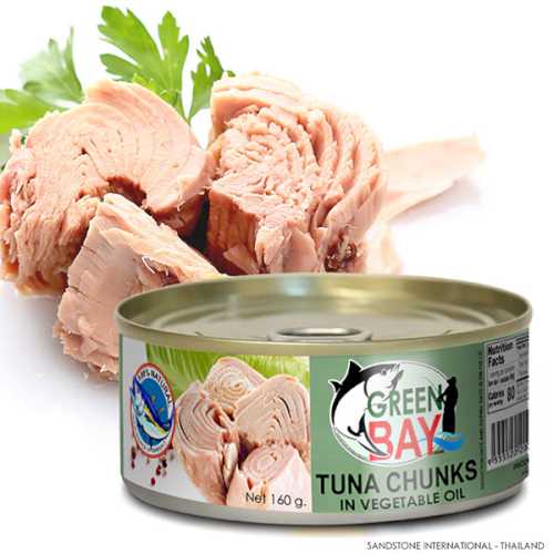 Canned Tuna Chunks in Sunflower Oil 140 g.