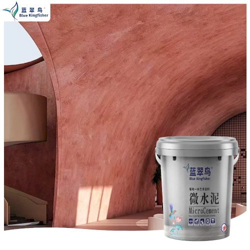 Blue Kingfisher Micro Cement Manufacturer Direct Supply | Seamless Finish | Modern Minimalist Texture | Stable Quality
