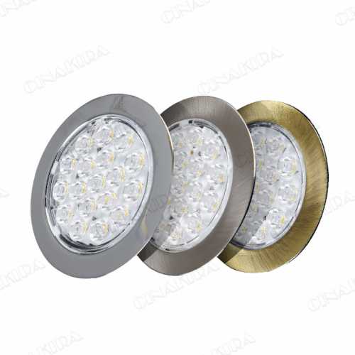 RV Boat Recessed Ceiling Light 12Volt LED Puck Light RV LED Down Light Slim LED Panel Light,DC 12V Ceiling Light Down Light All Aluminium