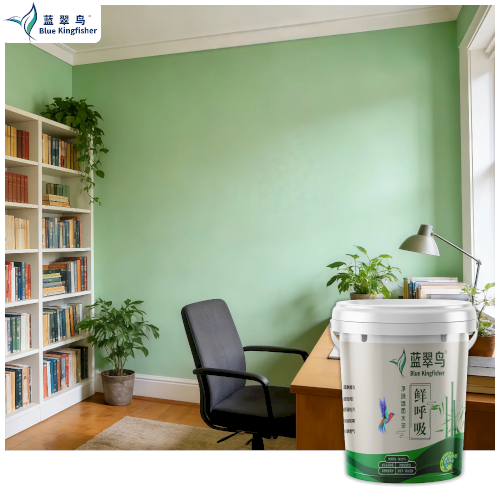 Blue Kingfisher Odorless Zero-Formaldehyde Interior Latex Paint | Child-Safe, Move-In Ready