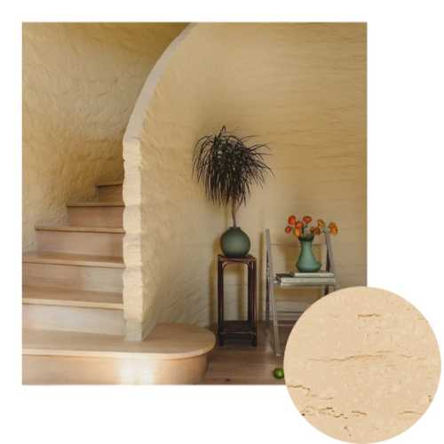 Blue Kingfisher Commercial Grade Lime Stone Texture Paint | Used by Hotels & Restaurants, High-Traffic Wall Solution