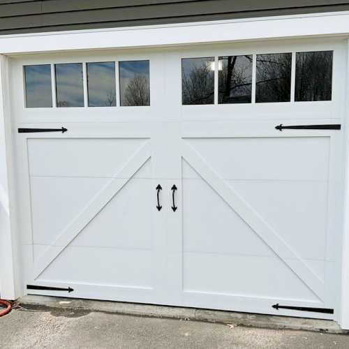 China Supplier 16'x7' 16'x8' Overlay Carriage 2 Car Garage Door OEM & Wholesale