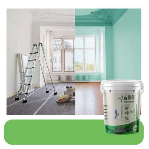 Blue Kingfisher Odorless Zero-Formaldehyde Interior Latex Paint | Child-Safe, Move-In Ready
