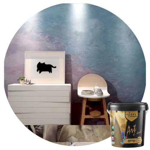 Blue Kingfisher Velvet Texture Paint Exquisite and Beautiful Wall Texture Interior Design Decorative Paint