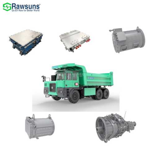 Fuel to EV Mining Wide-body Dump Truck Trailer Dual Motor Electric Vehicle Conversion Kit 700kW-1000kw High Torque 600V/900V