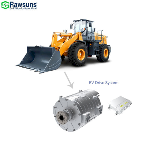 Rawsuns Motor Electric Vehicle Conversion 75-150kW RDD1800Y EV Conversion Kit for Car Truck Logistics EV Machinery Excavator