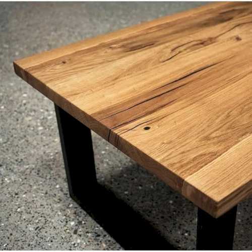 wooden metal center table