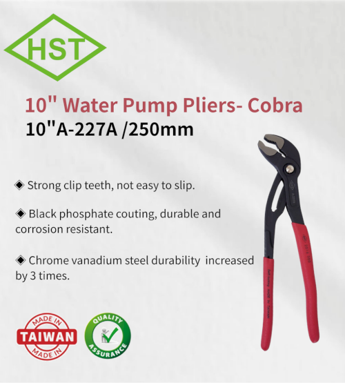 HST 10" Water Pump Pliers-Cobra ( A-227A )